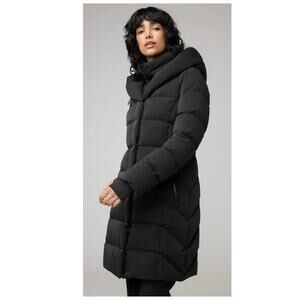 Soia & Kyo Sonny Water Repellent 700 Fill Power Down Hooded Coat Size Large